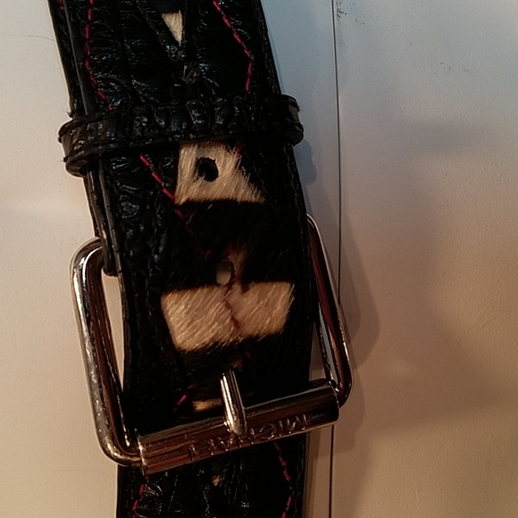 VTG 1990s genuine leather with pony hair - Picture 2 of 3